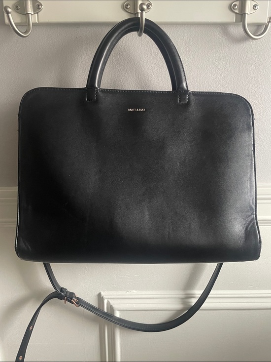 Matt & Nat Handbags - Matt & Nat smooth vegan leather Satchel bag